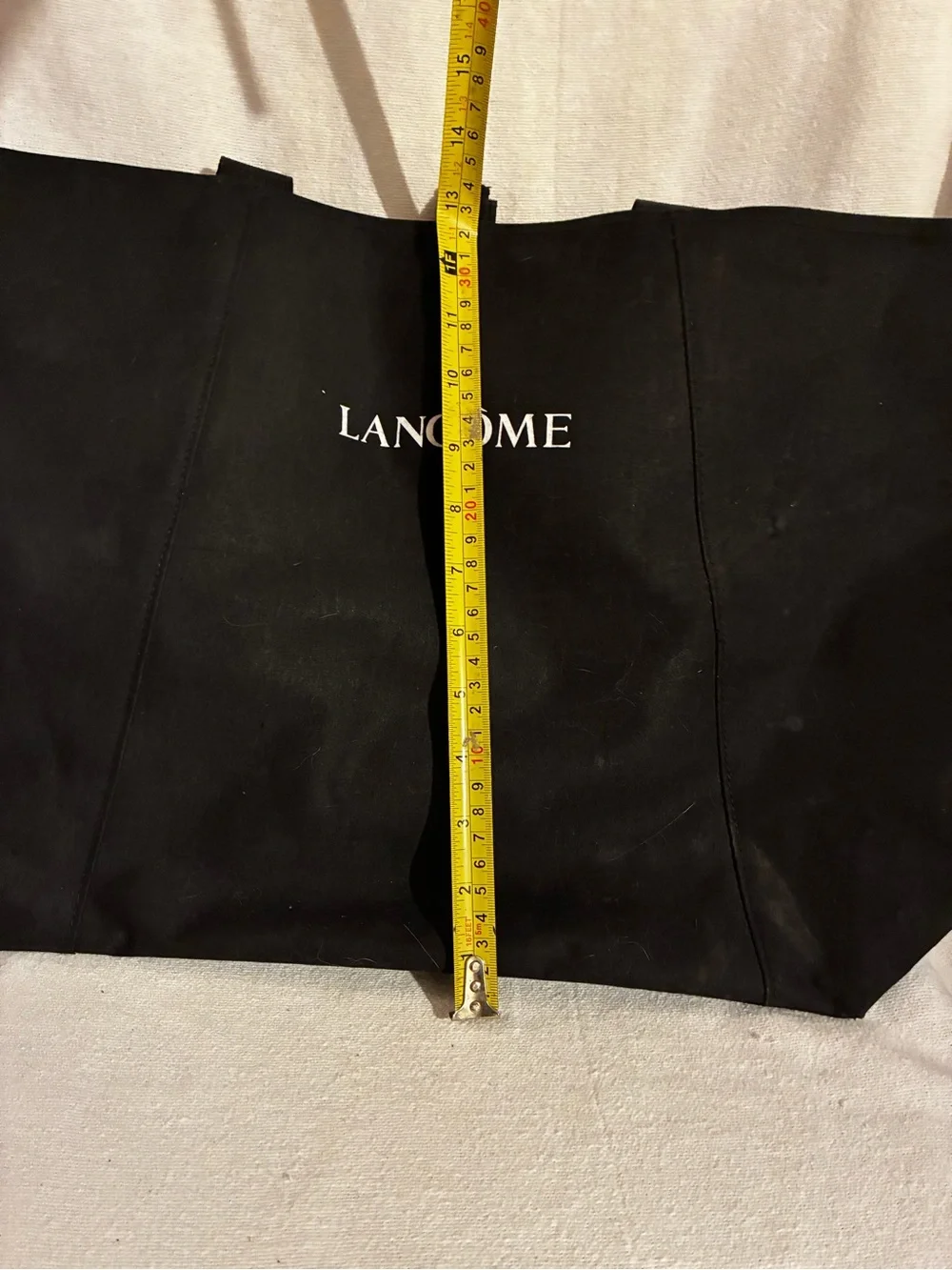 Lancôme Canvas Bag With Blue/White Vinyl Inside